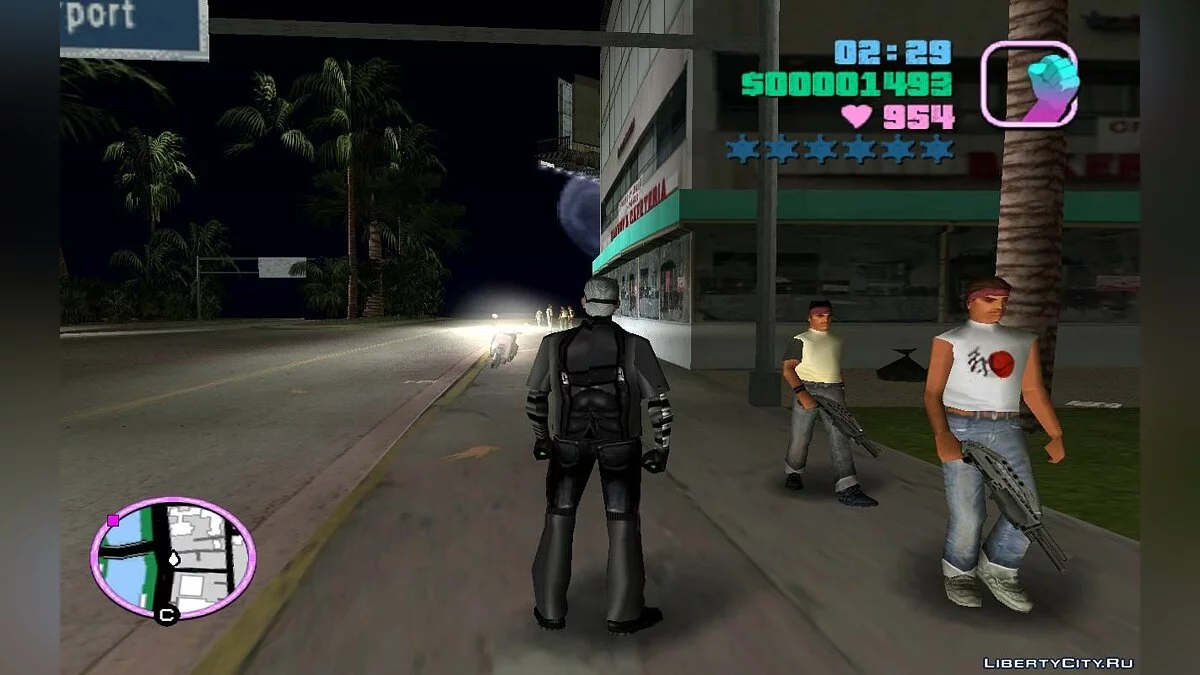 Пешеходы и бандиты в трафике со случайным оружием (VC) 2.0 / GTA Vice City
