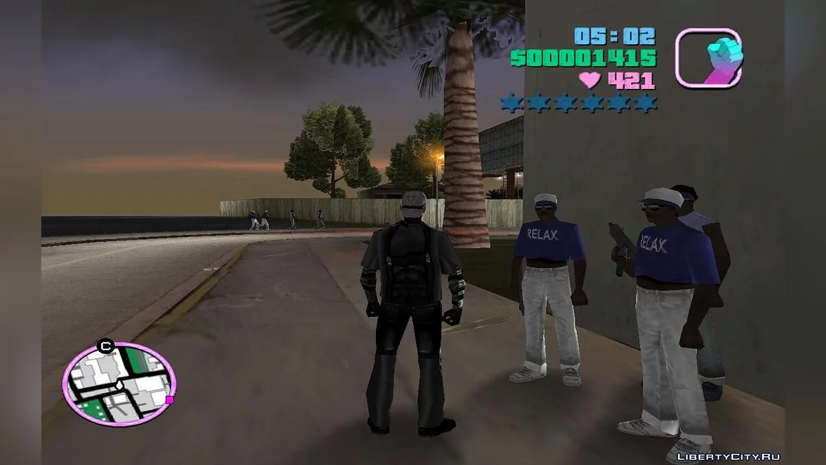 Пешеходы и бандиты в трафике со случайным оружием (VC) 2.0 / GTA Vice City