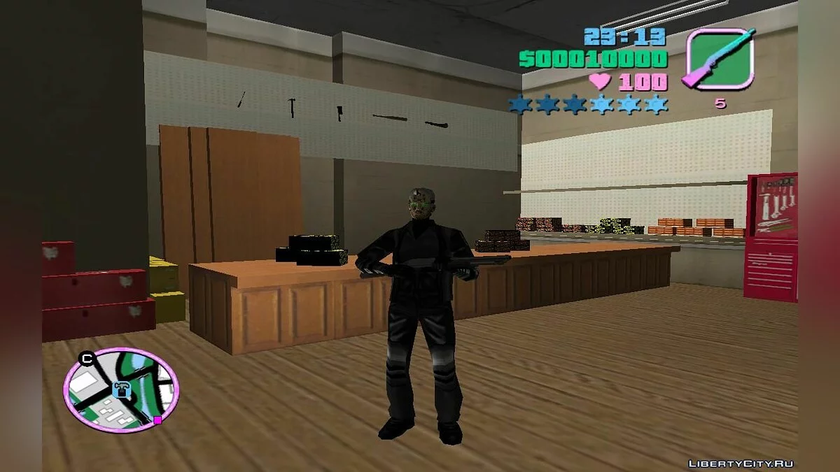 Случайное количество денег с ограблений магазинов (main.scm) v1.1 / GTA Vice City