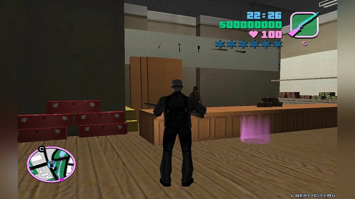 Случайное количество денег с ограблений магазинов (main.scm) v1.1 / GTA Vice City