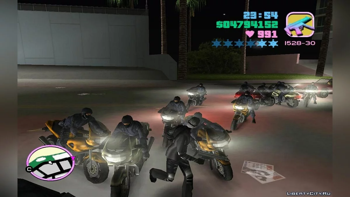 Спецназ в трафике на спортивных мотоциклах (VC) 1.4 / GTA Vice City