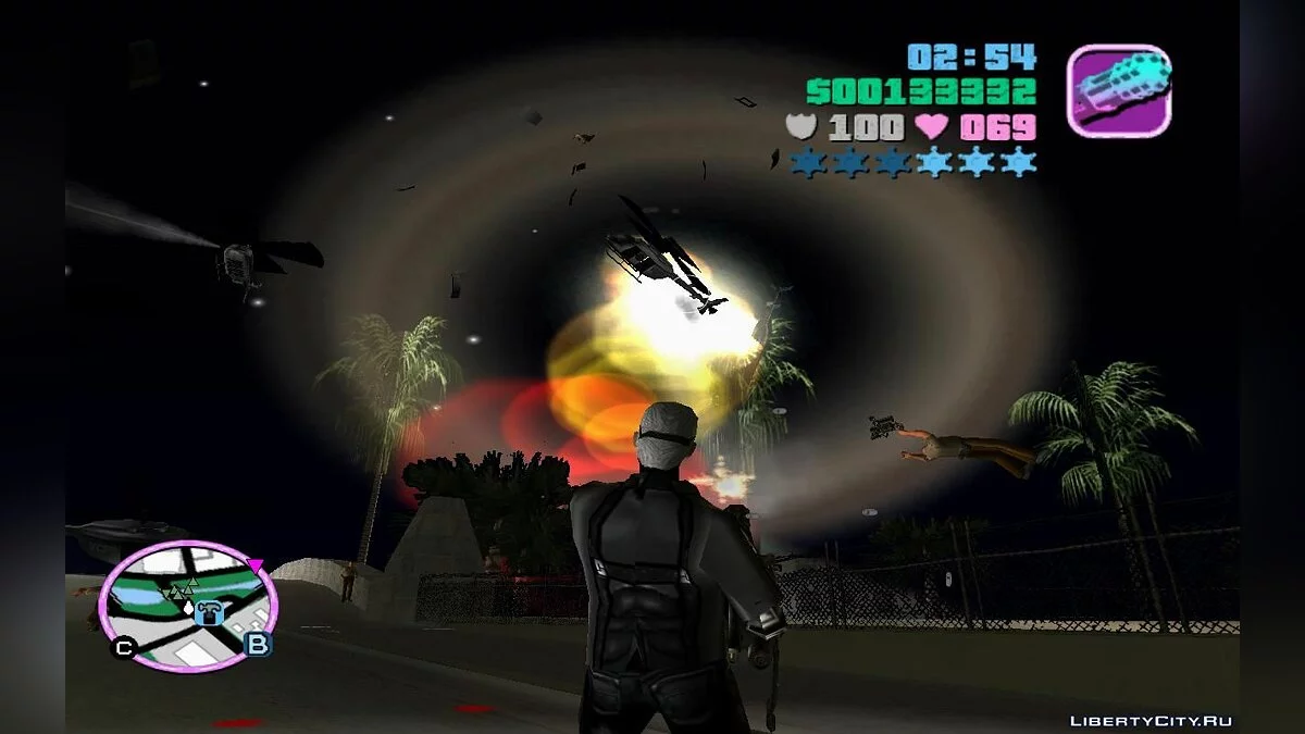 Эскадрилья полицейских вертолётов с миниганами (VC) 1.4 / GTA Vice City