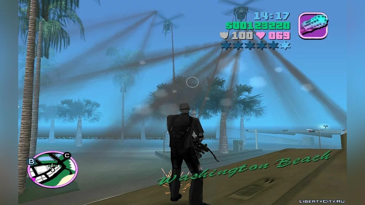 Эскадрилья полицейских вертолётов с миниганами (VC) 1.4 / GTA Vice City