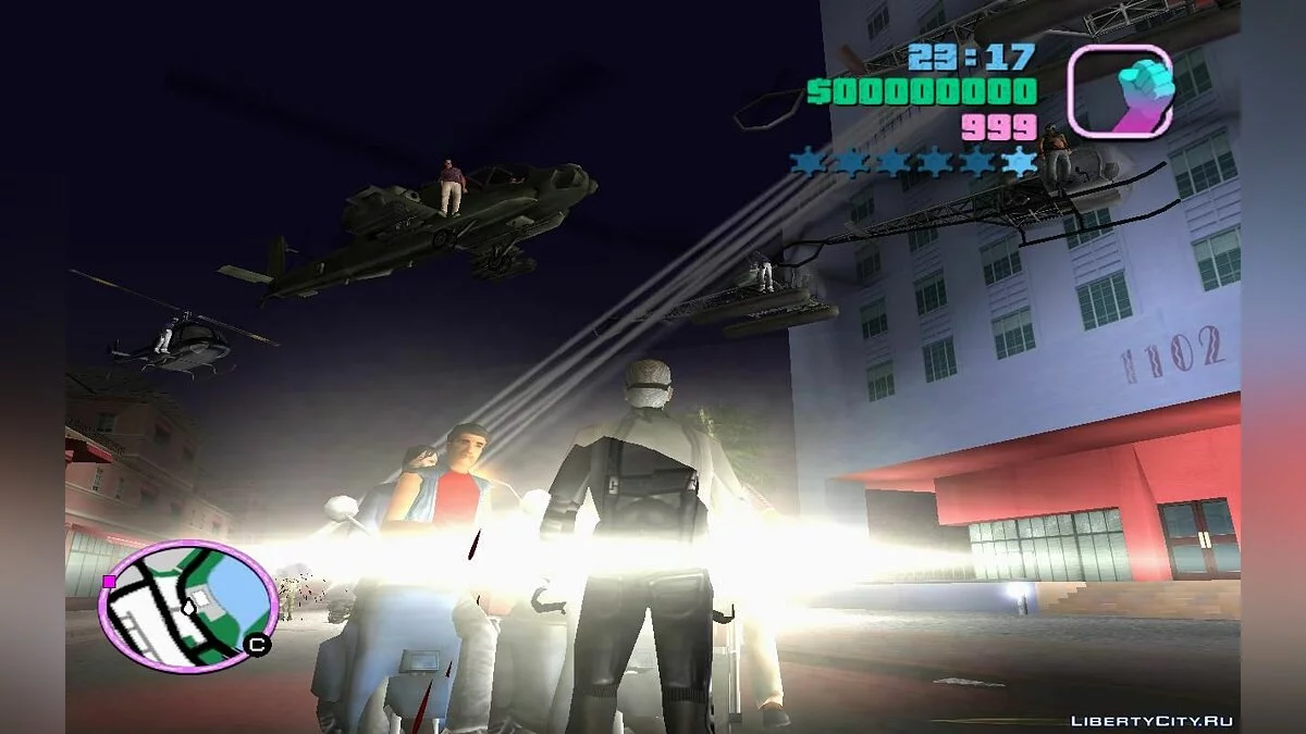 Оживлённые дороги с вертолётами и мотоциклами (VC) 7.1 / GTA Vice City