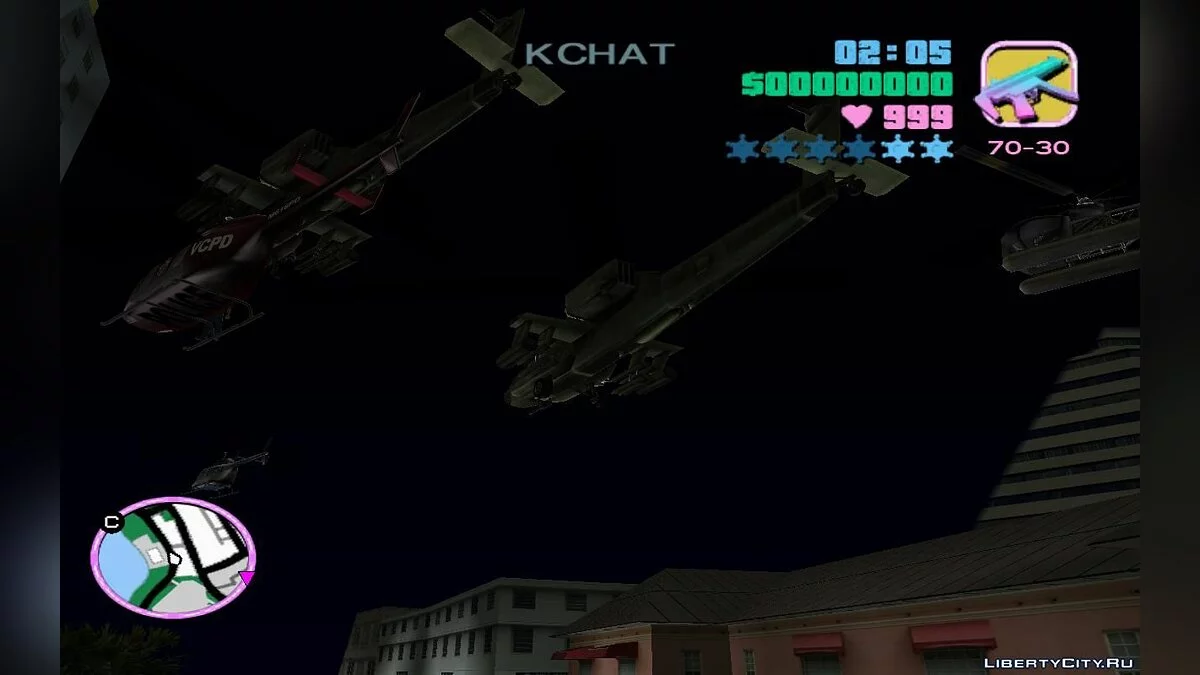 Оживлённые дороги с вертолётами и мотоциклами (VC) 7.1 / GTA Vice City