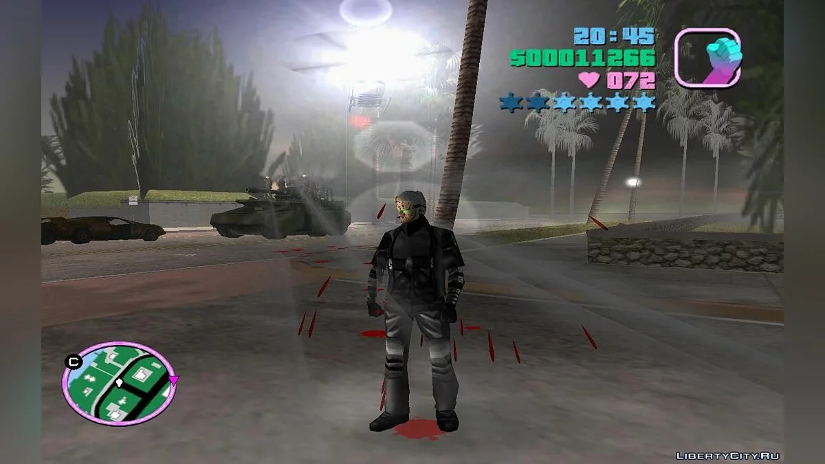 Танки с солдатами наверху, патрулирующие городские дороги (VC) 2.3 / GTA Vice City