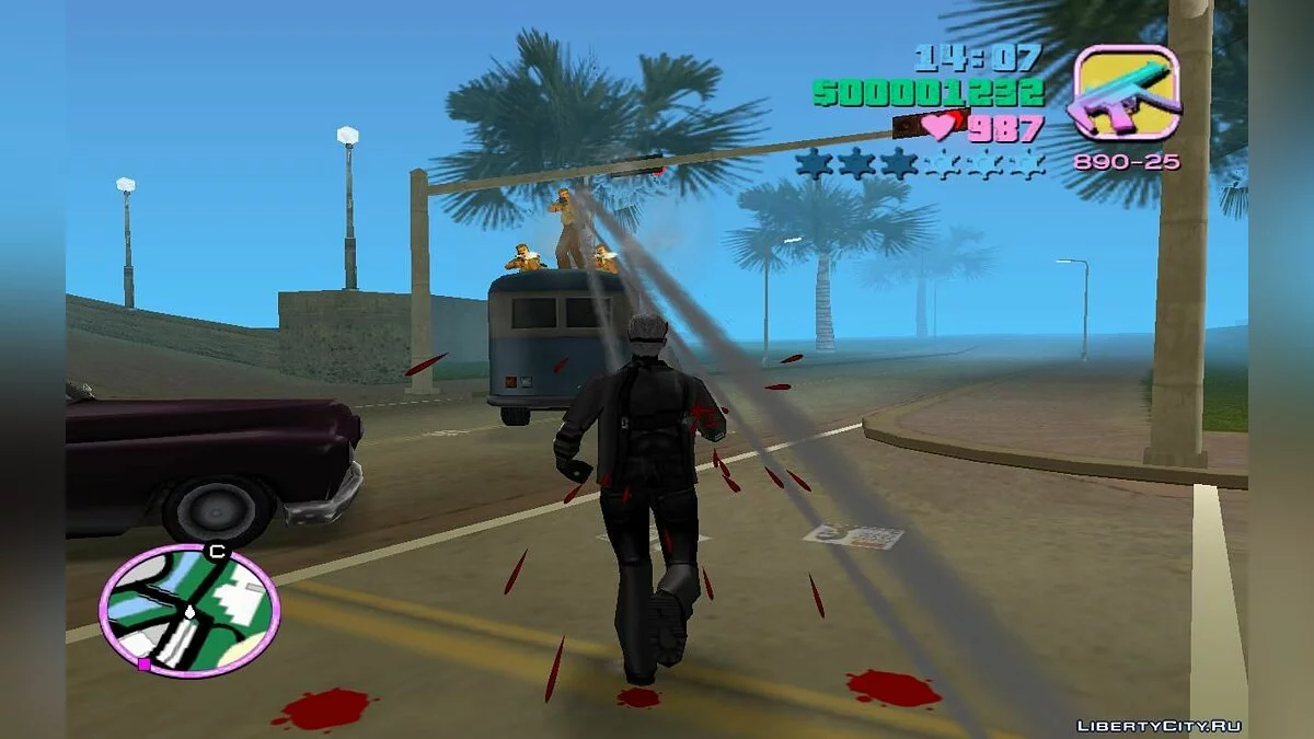 Тюремные автобусы, перевозящие заключённых с патрульными внутри (VC) 2.0 / GTA Vice City