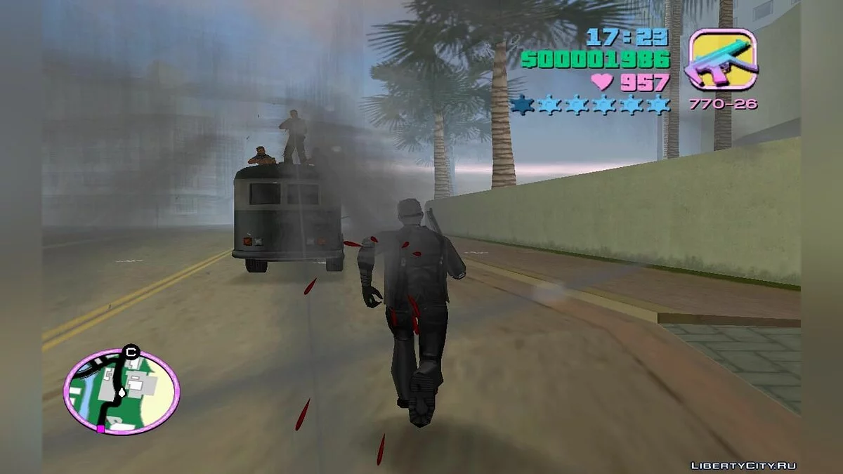 Тюремные автобусы, перевозящие заключённых с патрульными внутри (VC) 2.0 / GTA Vice City