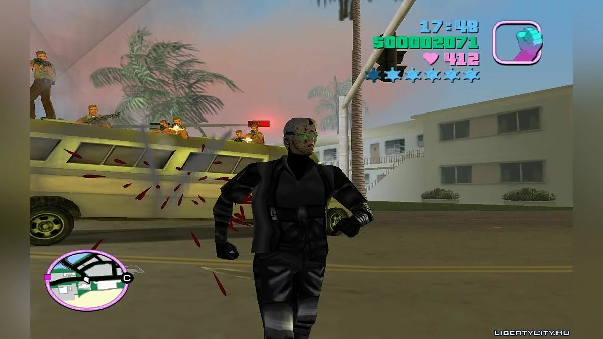 Тюремные автобусы, перевозящие заключённых с патрульными внутри (VC) 2.0 / GTA Vice City