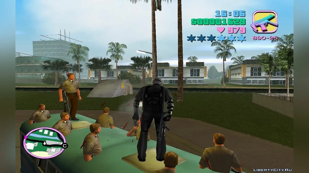 Тюремные автобусы, перевозящие заключённых с патрульными внутри (VC) 2.0 / GTA Vice City