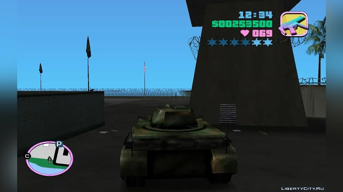 Угон бронированного Хантера и танка с военной базы (VC) 1.2 / GTA Vice City