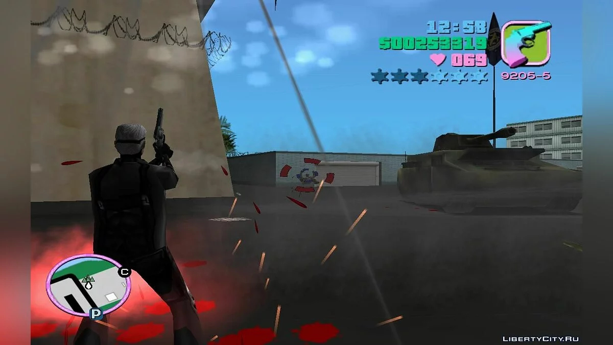 Угон бронированного Хантера и танка с военной базы (VC) 1.2 / GTA Vice City