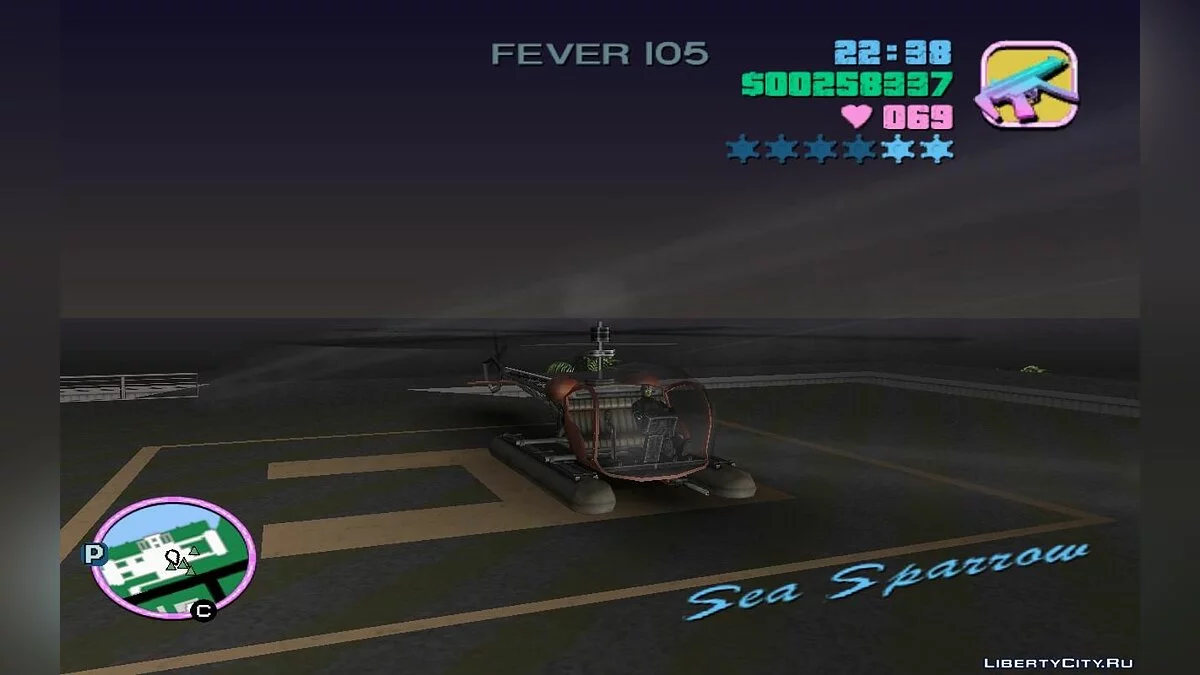 Угон бронированного Морского воробья с крыши особняка Диаза (VC) 1.2 / GTA Vice City