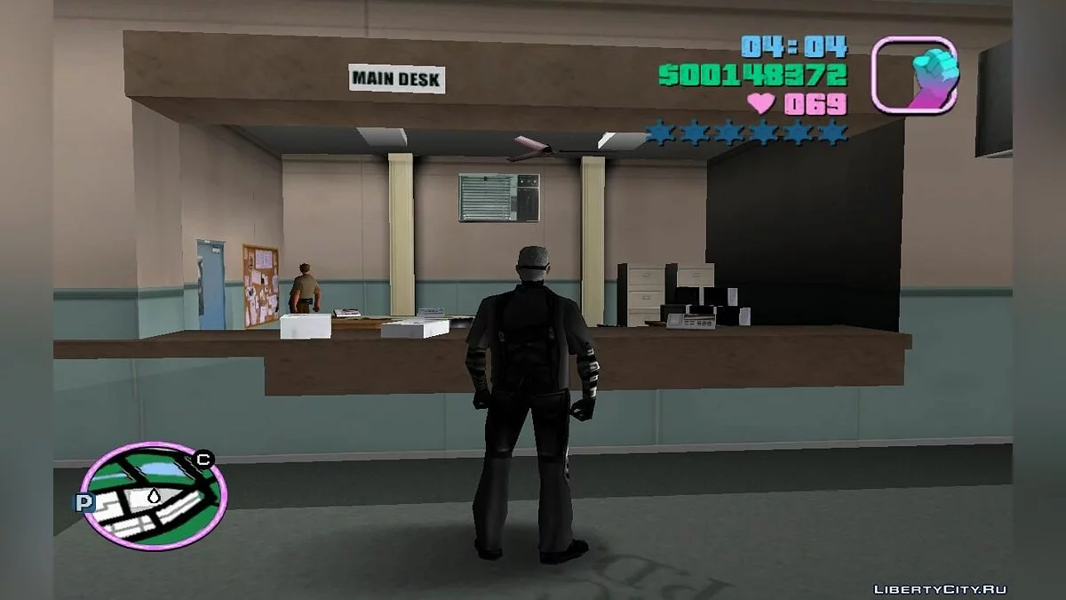 Угон бронированного вертолёта с крыши полицейского участка (VC) 1.2 / GTA Vice City
