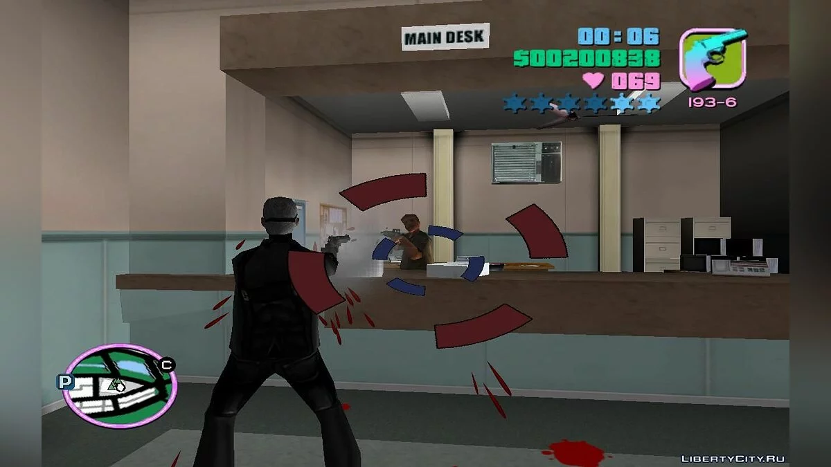 Угон бронированного вертолёта с крыши полицейского участка (VC) 1.2 / GTA Vice City