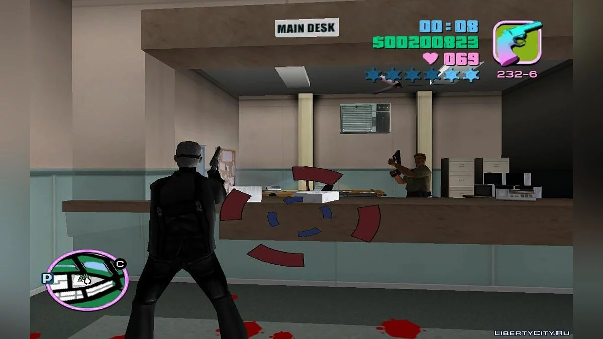 Угон бронированного вертолёта с крыши полицейского участка (VC) 1.2 / GTA Vice City
