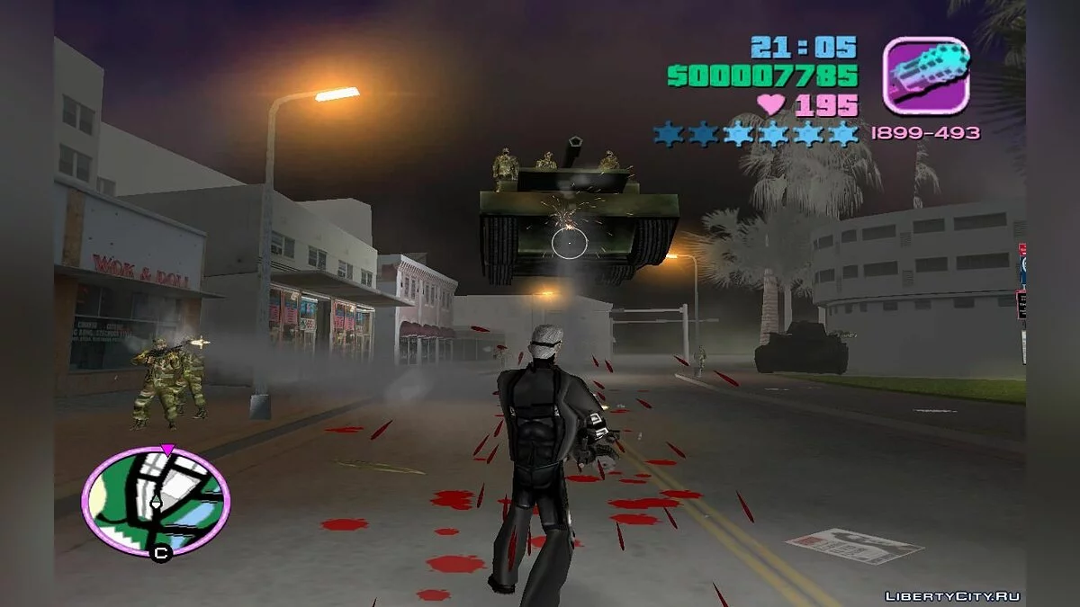 Воздушно-десантные танки Носорогусы с солдатами наверху (VC) 1.3 / GTA Vice City