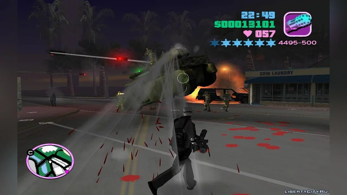 Воздушно-десантные танки Носорогусы с солдатами наверху (VC) 1.3 / GTA Vice City