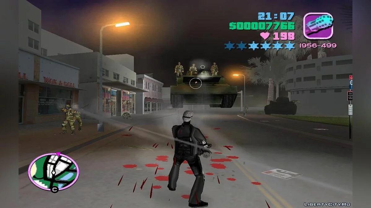 Воздушно-десантные танки Носорогусы с солдатами наверху (VC) 1.3 / GTA Vice City