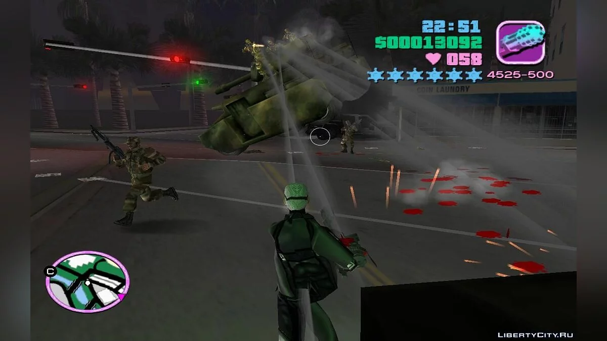 Воздушно-десантные танки Носорогусы с солдатами наверху (VC) 1.3 / GTA Vice City