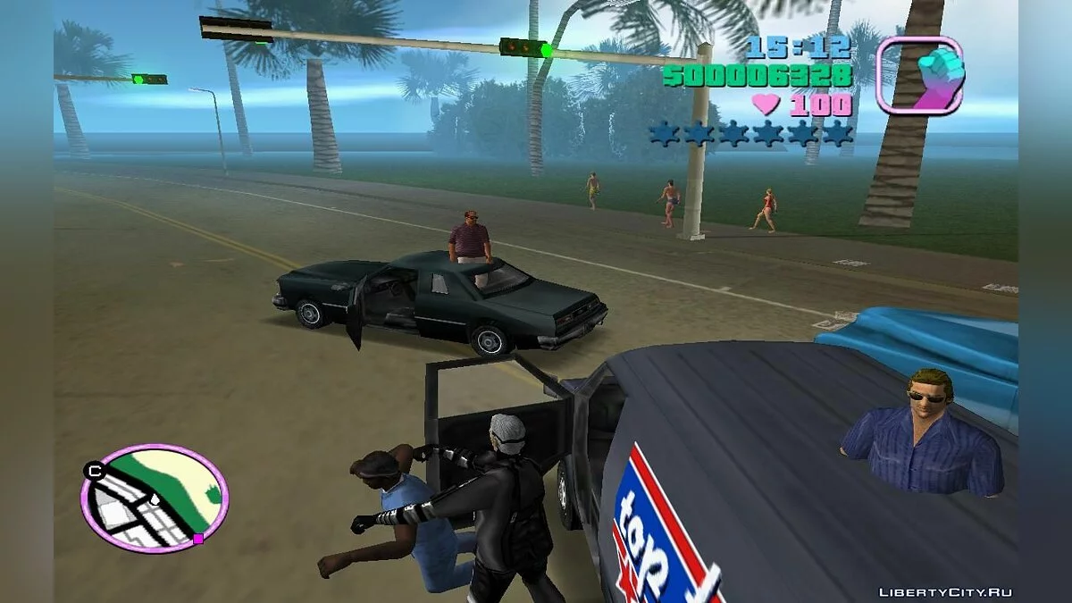 Дополнительный спавн всего транспорта и всех актёров на дорогах (VC) 3.3 / GTA Vice City