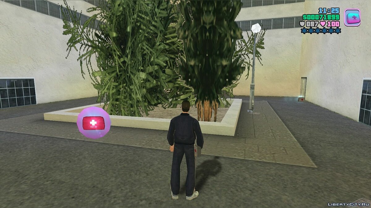 Скачать Вылечить здоровье с помощью аптечки v1.1 для GTA Vice City