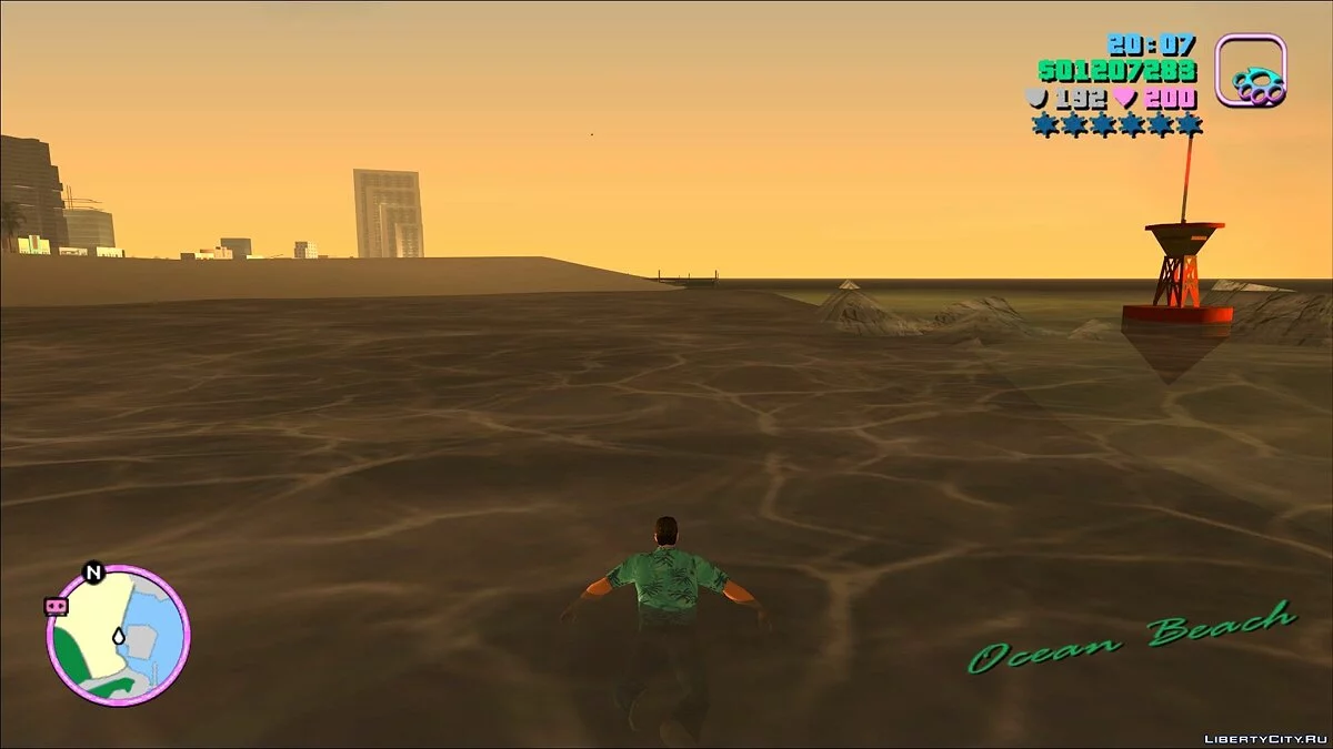 Возможность плавать в GTA Vice City (Оригинальные анимации бега) / GTA Vice City
