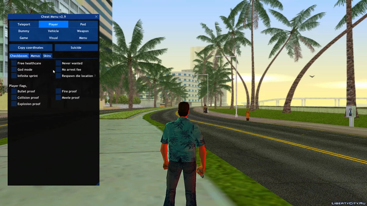 Чит-Меню v3.2 / GTA Vice City