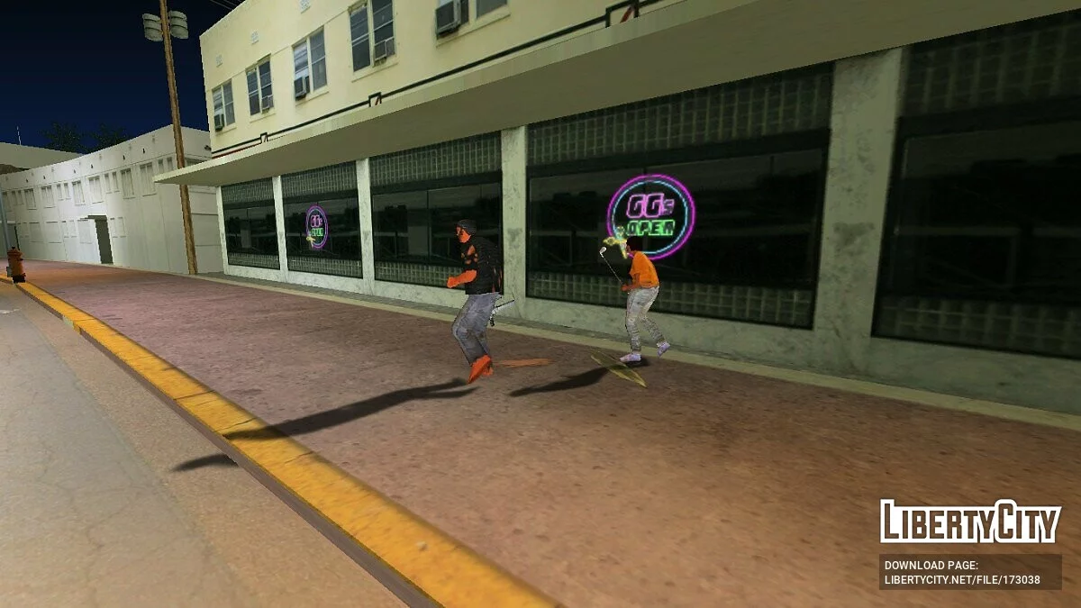 Динамические тени для прохожих / GTA Vice City
