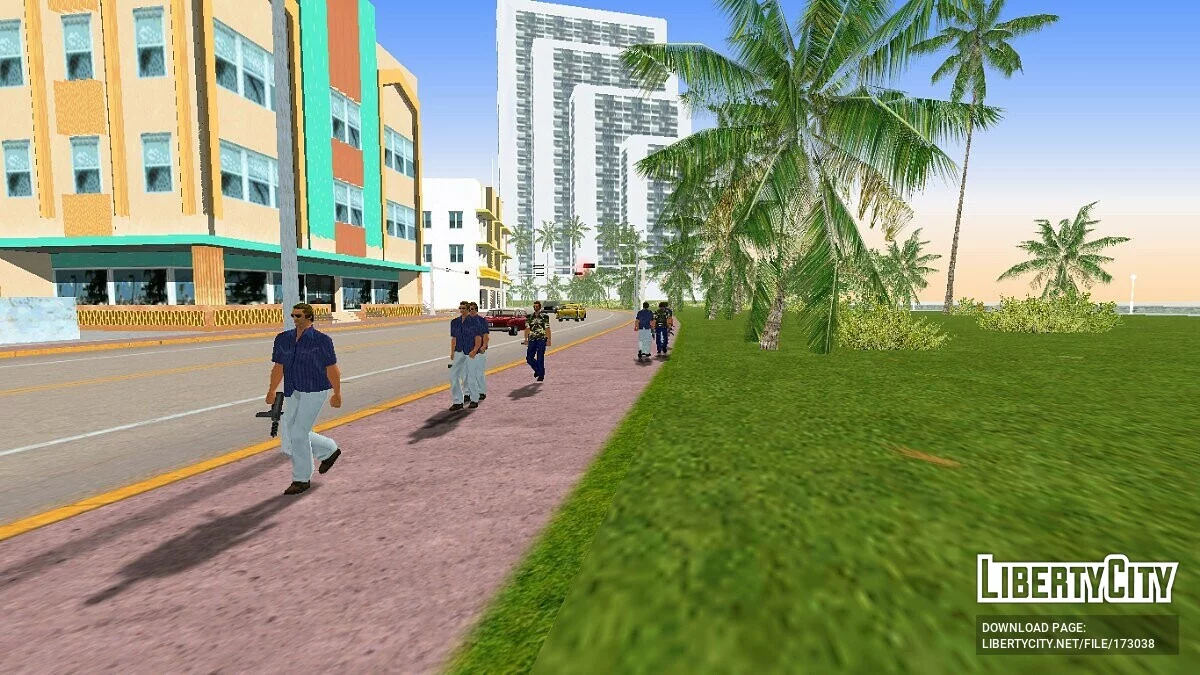 Динамические тени для прохожих / GTA Vice City