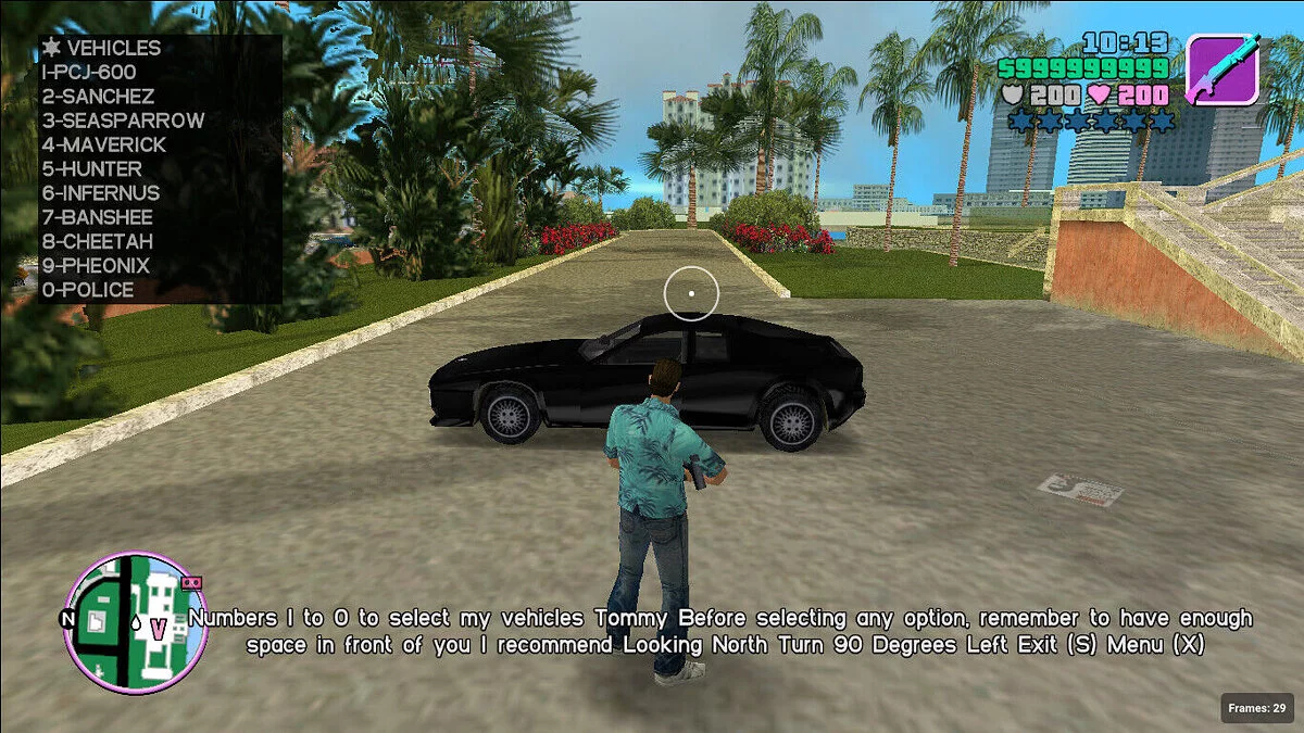 CLEO Чит меню от DarkHunter / GTA Vice City