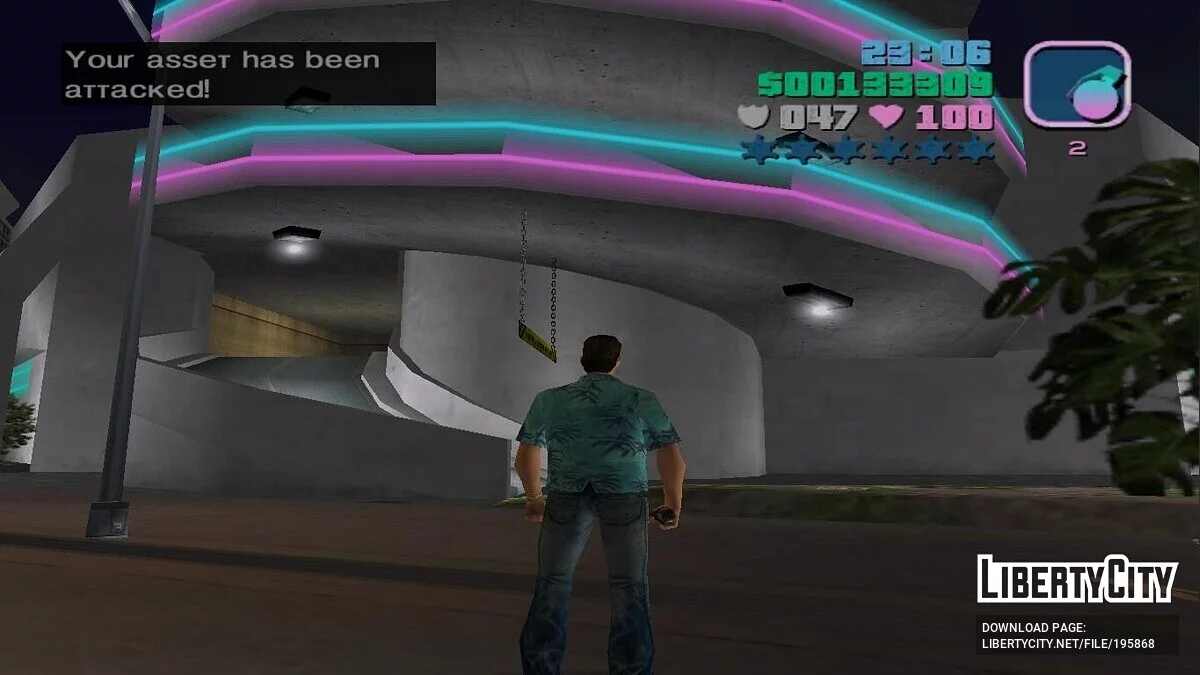 Покупка всего транспорта на крыше стоянки торгового центра / GTA Vice City