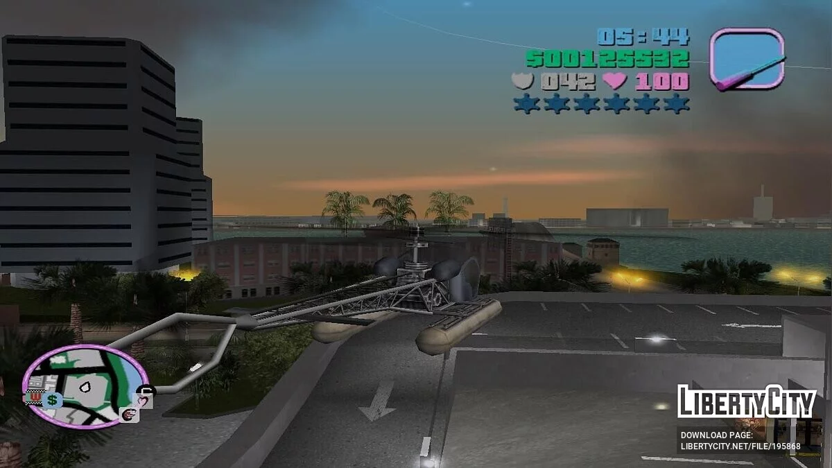 Покупка всего транспорта на крыше стоянки торгового центра / GTA Vice City