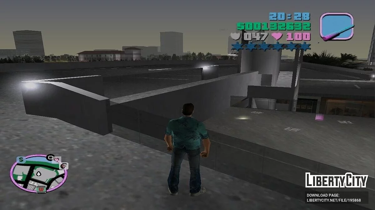 Покупка всего транспорта на крыше стоянки торгового центра / GTA Vice City