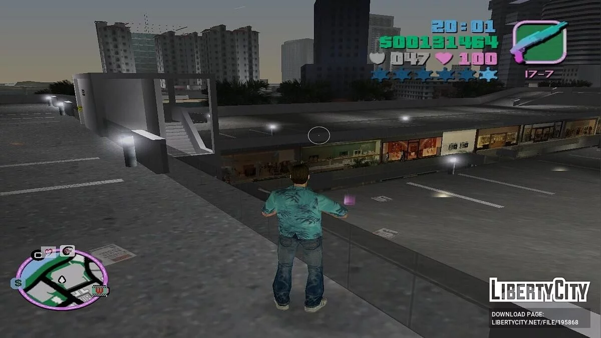 Покупка всего транспорта на крыше стоянки торгового центра / GTA Vice City