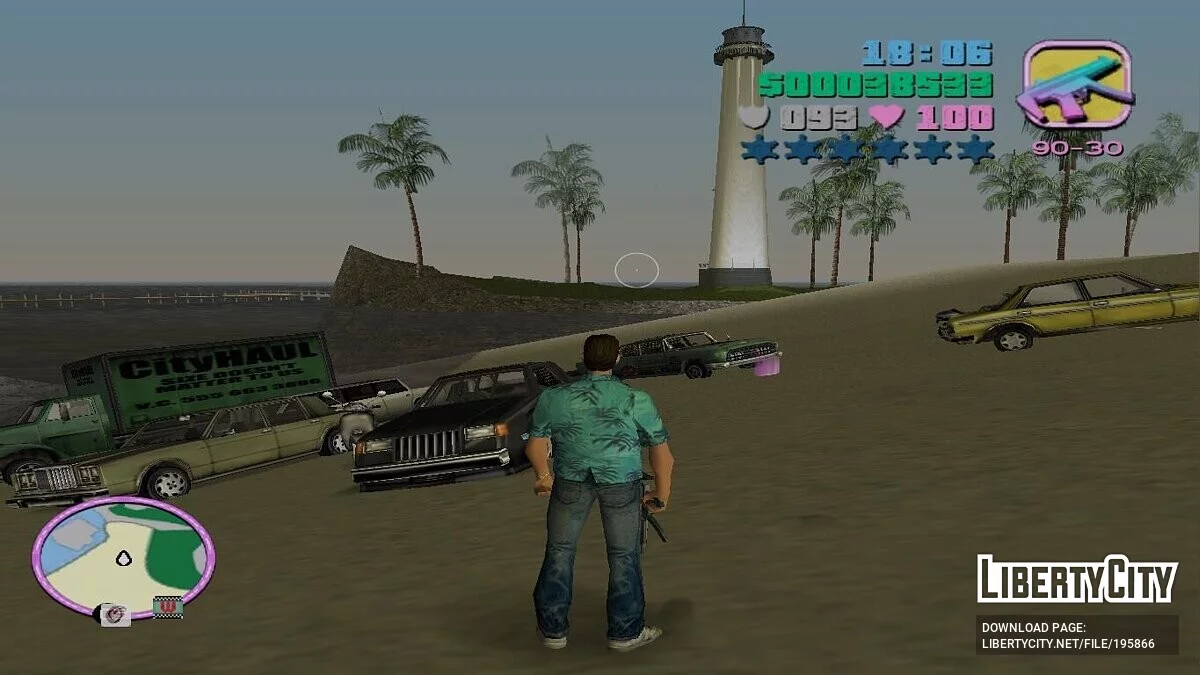 Покупка всего транспорта у маяка / GTA Vice City