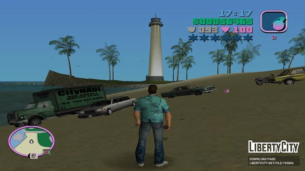 Покупка всего транспорта у маяка / GTA Vice City