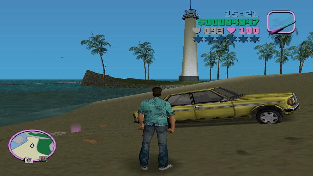 Скачать Покупка всего транспорта у маяка для GTA Vice City