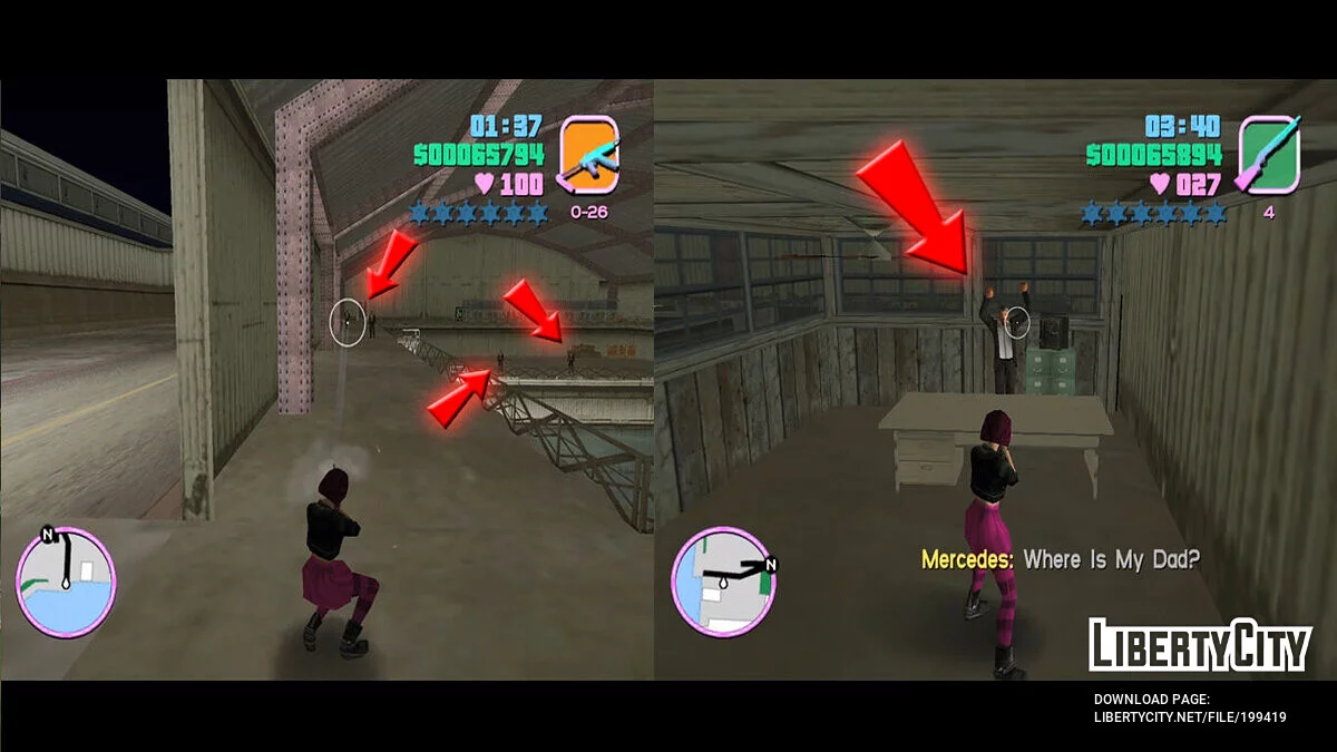 Пак миссий за Мерседес / GTA Vice City