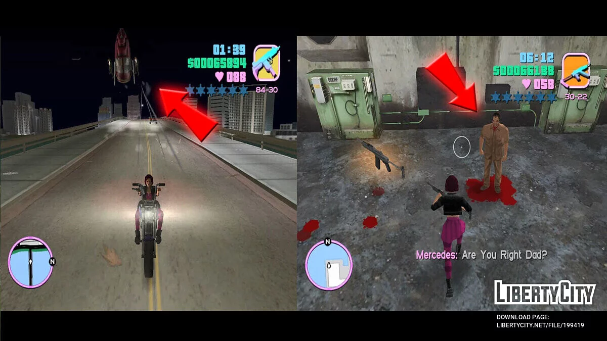 Пак миссий за Мерседес / GTA Vice City