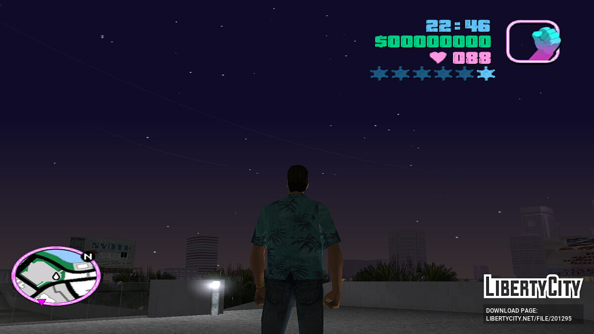 Скачать Звёздное небо v1.2.1 (.ASI) для GTA Vice City