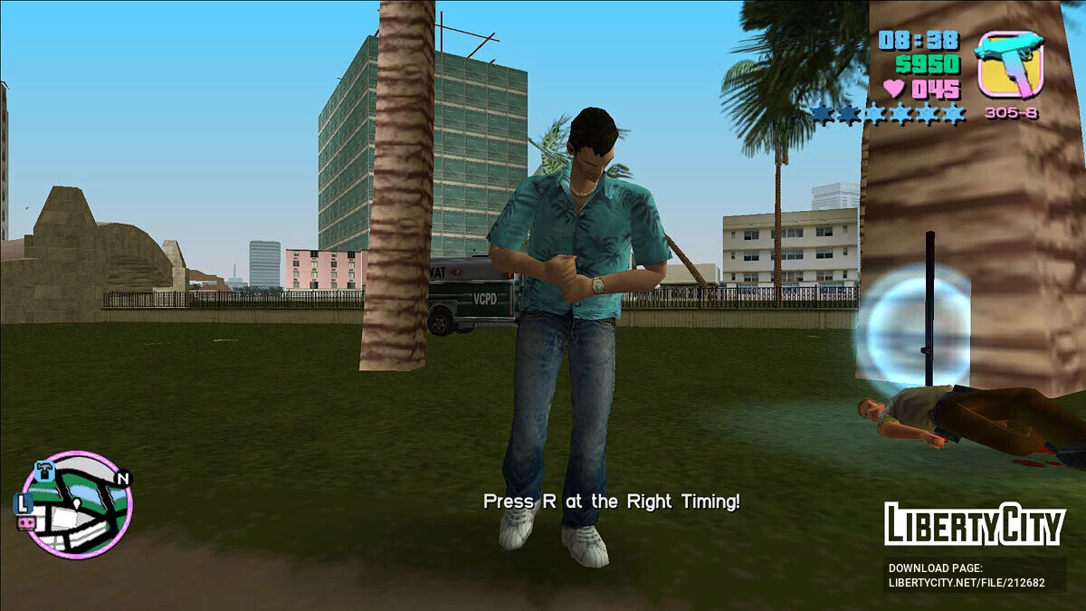 Притвориться мёртвым / GTA Vice City
