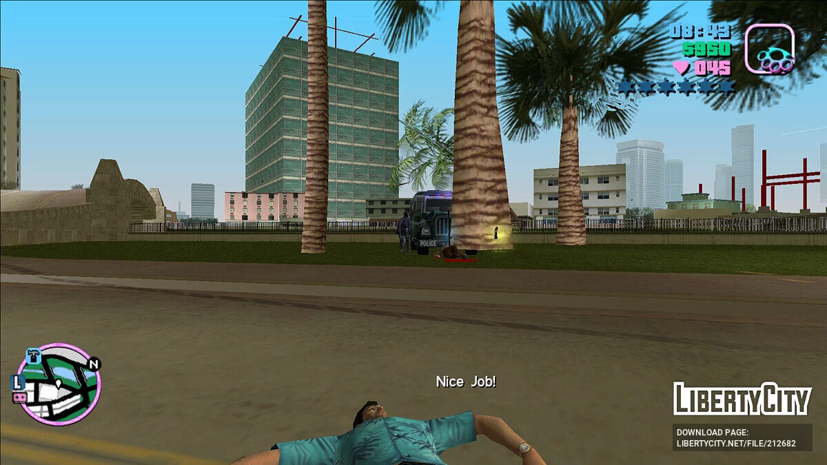 Притвориться мёртвым / GTA Vice City