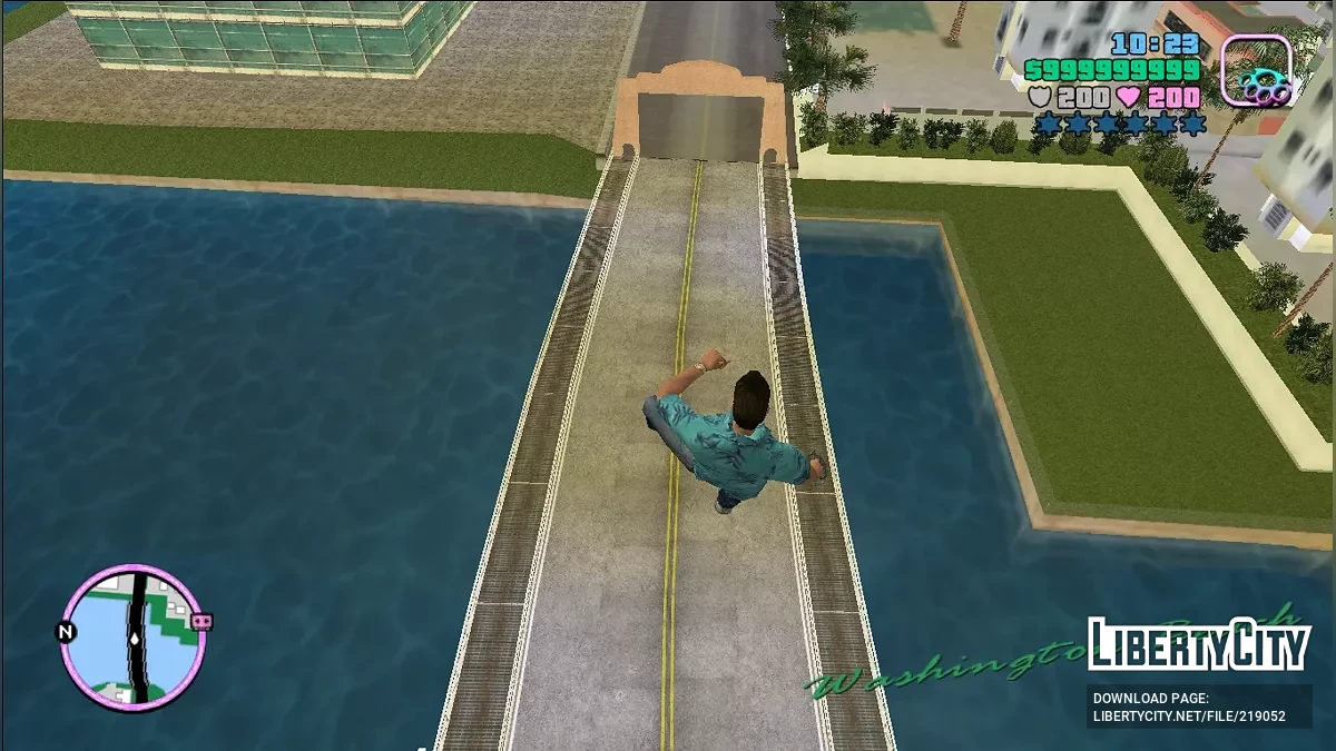 Взрывы при прыжке Томми / GTA Vice City