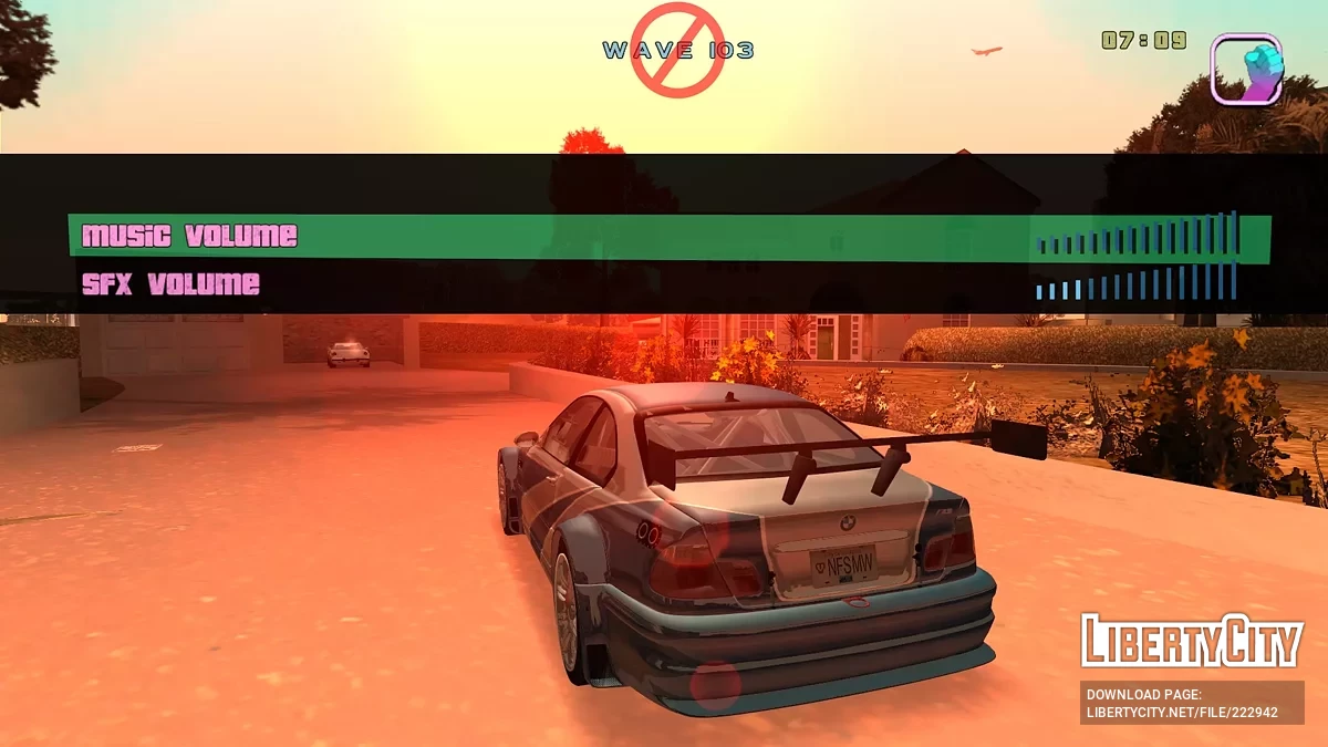 Отключение радио при 0% громкости / GTA Vice City