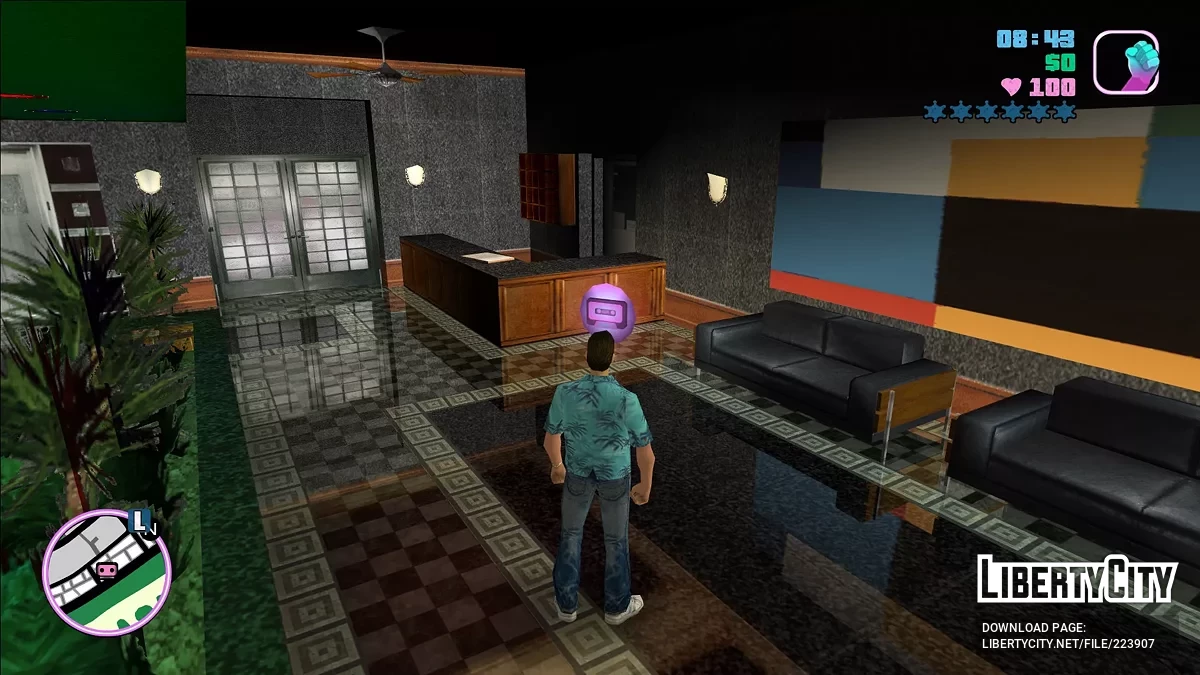 Отключение смещения времени при сохранении / GTA Vice City