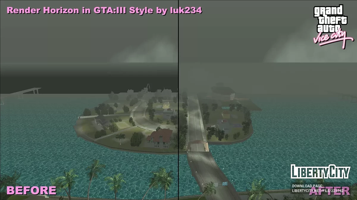 Исправление горизонта / GTA Vice City