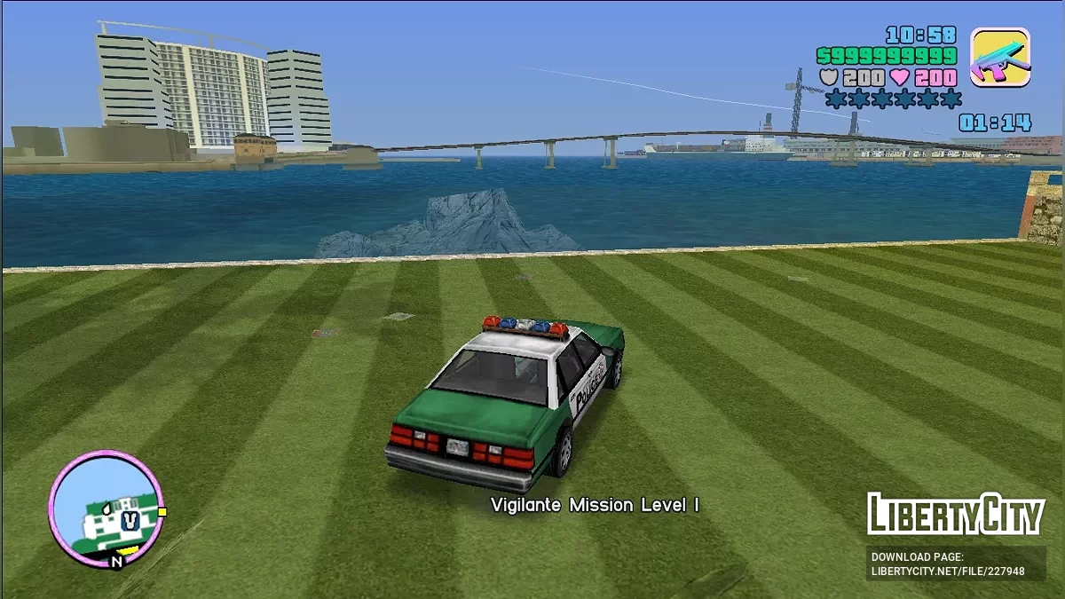 Никогда не быть в розыске при прохождении Vigilante (VC) / GTA Vice City