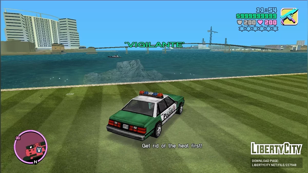Никогда не быть в розыске при прохождении Vigilante (VC) / GTA Vice City