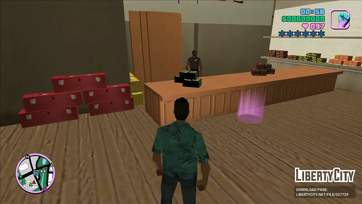 Отображение коллекционных предметов на карте GTA Vice City / GTA Vice City